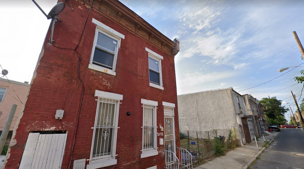 Current view of 2444-46 Mutter Street. Credit: Google.