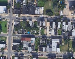 Aerial view of 2400 Block of Mutter Street. Credit: Google.