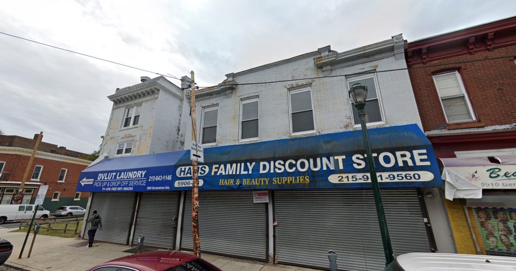 Current view of 5904-06 Germantown Avenue. Credit: Google.