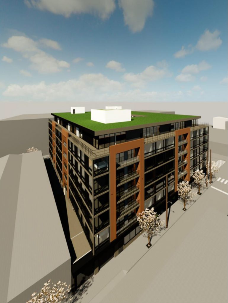 Rendering of 310 West Girard Avenue. Credit: T + Associates Architects.