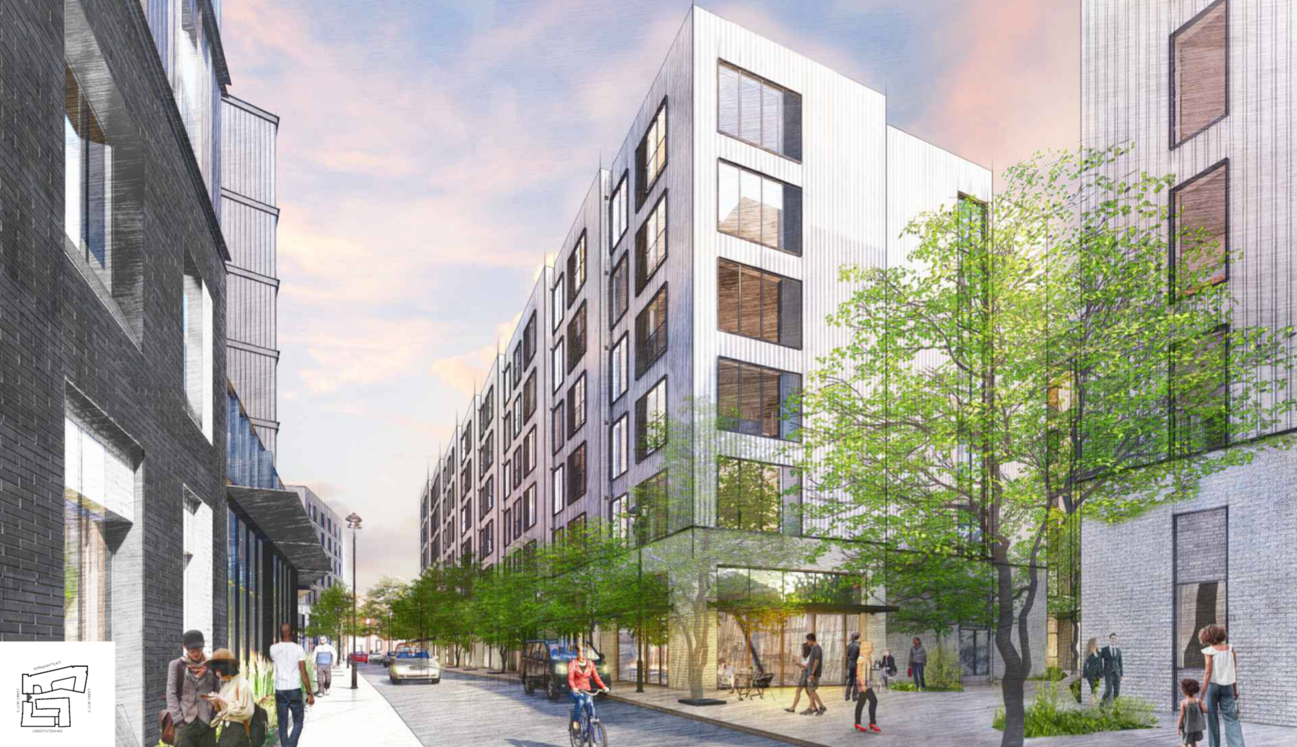 Renderings Revealed for 1200 Normandy Place in The Navy Yard, South