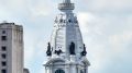 The William Penn statue atop City Hall. Photo by Thomas Koloski
