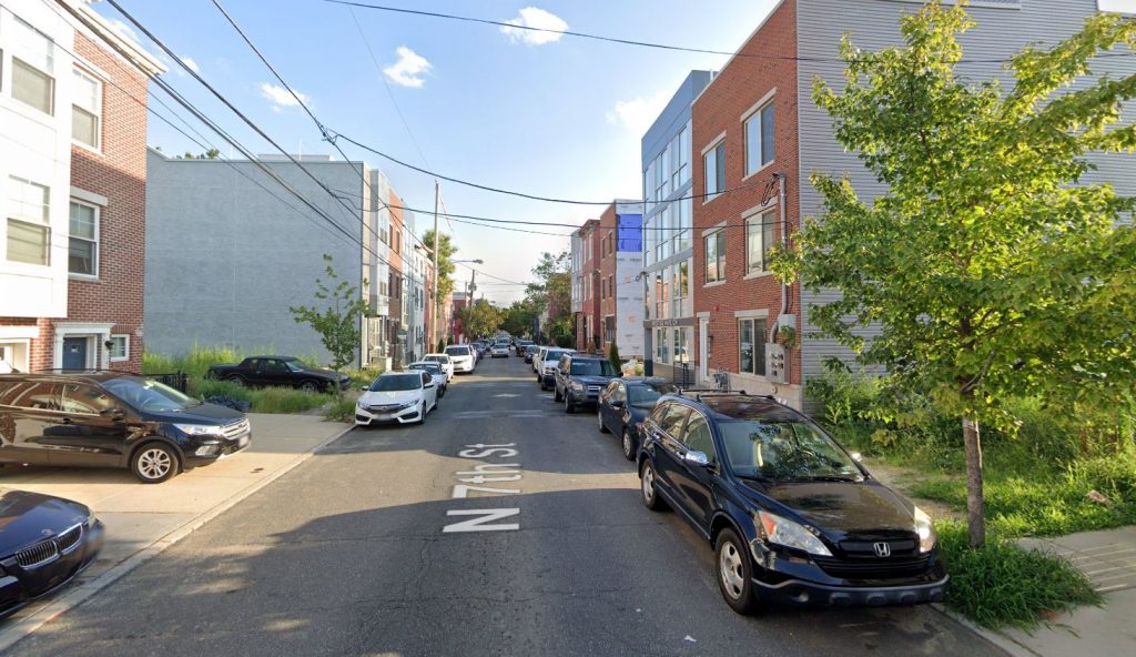 North 7th Street, with 1426 North 7th Street on the right. August 2019. Looking south. Credit: Google Maps