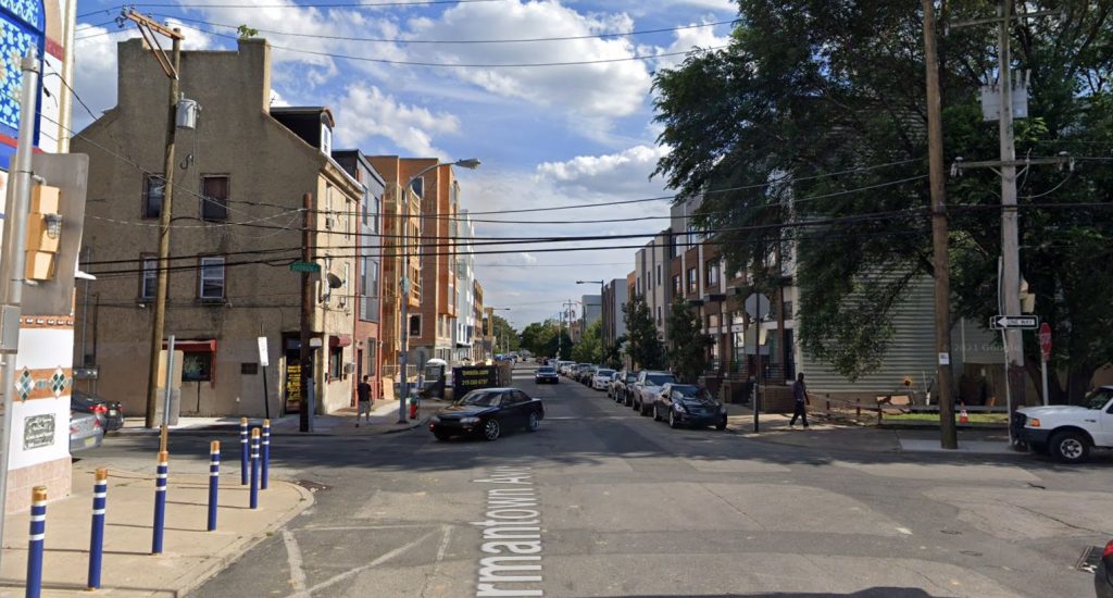 Germantown Avenue, with 1500 Germantown Avenue. Looking south. August 2019. Credit: Google Maps