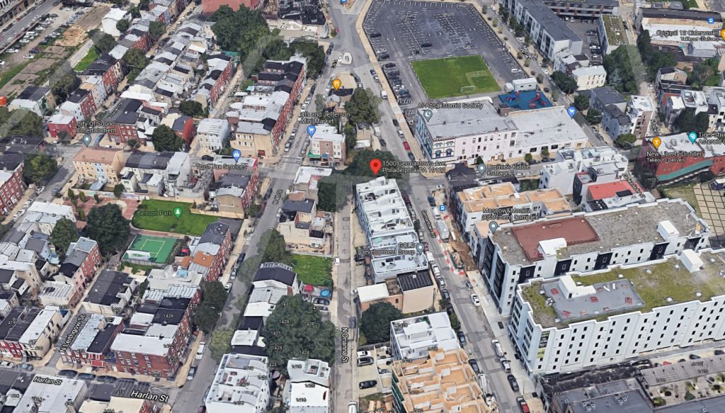 1500 Germantown Avenue. Looking north. Credit: Google Maps