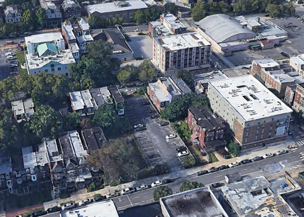 Aerial view of 4240 Chestnut Street site. Credit: Google.