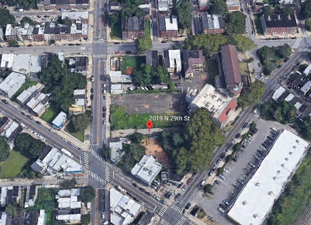 Aerial view of 2019-33 North 29th Street. Credit: Google.
