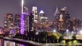 The Laurel Rittenhouse in the skyline from South Street Bridge. Photo by Thomas Koloski