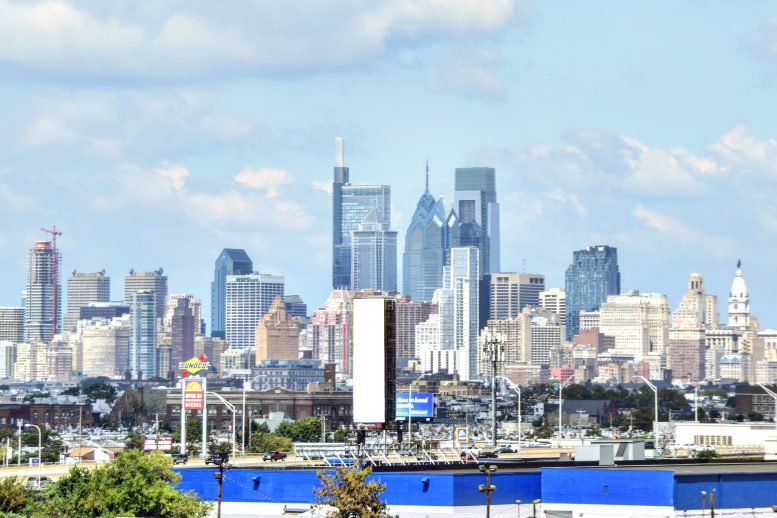 Philadelphia skyline from the Walt Whitman Bridge September 2021. Photo by Thomas Koloski
