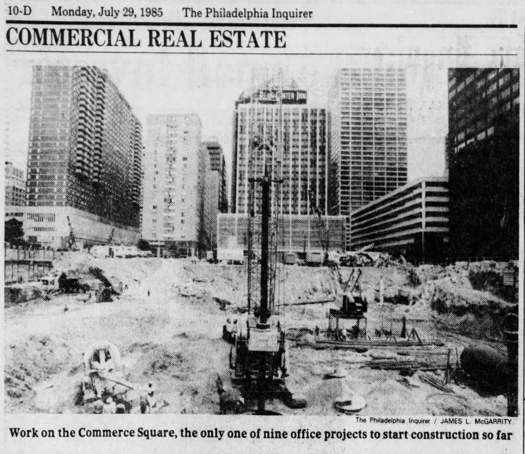 Commerce Square groundbreaking. Photo by Philadelphia Daily News