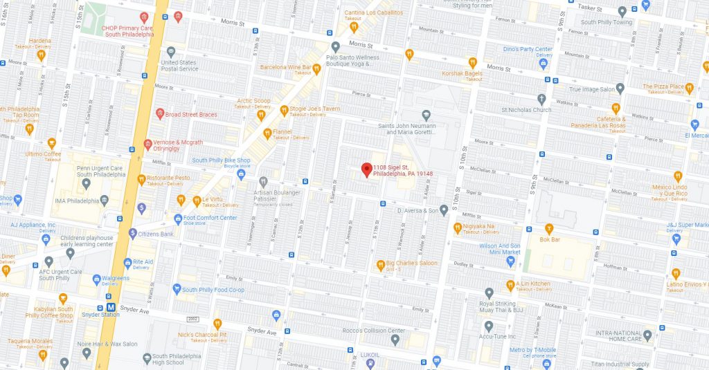 1108-12 Sigel Street. Credit: Google Maps