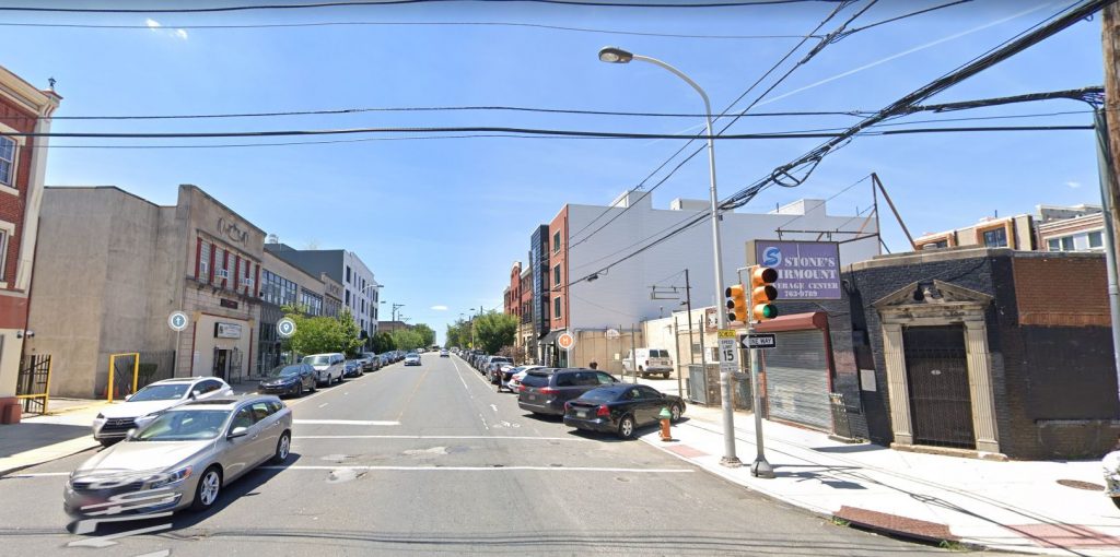 Fairmount Avenue, with 1701 Fairmount Avenue on the right. Looking west. Credit: Google Maps