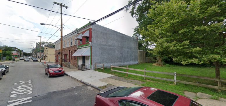 648 North 38th Street. Looking southwest. Credit: Google Maps
