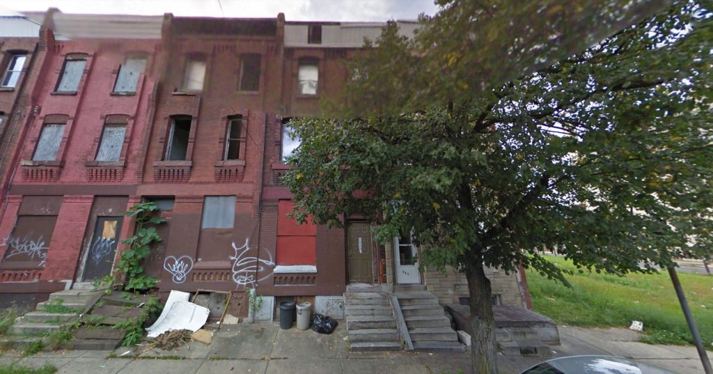 2628, 2630, 2632 North 11th Street. September 2009. Looking west. Credit: Google Maps