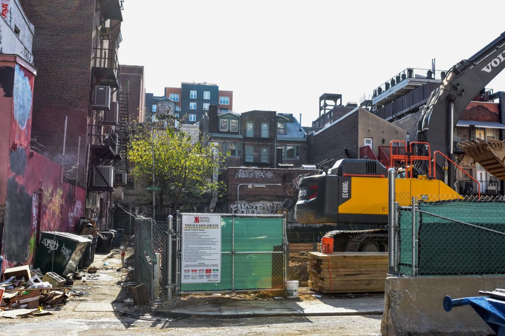Site of 12+Sansom at 123 South 12th Street. Photo by Jamie Meller