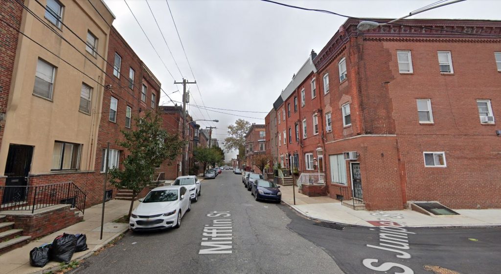 Mifflin Street, with 1326 Mifflin Street on the left. Looking west. Credit: Google Street View