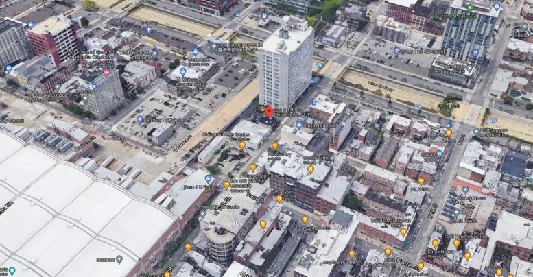 222 North 11th Street. Looking northwest. Credit: Google Maps