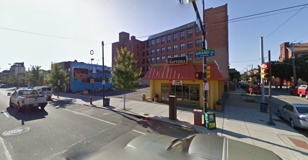 342-54 West Girard Avenue. Looking southeast. September 2009. Credit: Google Street View