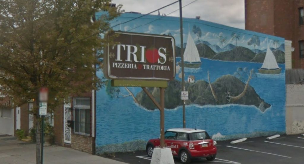 Mural facing 342-54 West Girard Avenue. Looking southeast. September 2014. Credit: Google Street View