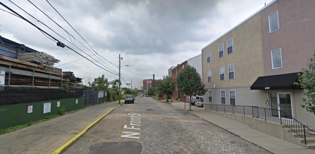 North Front Street, with 408-10 North Front Street on the left. Looking north. September 2009. Credit: Google Street View