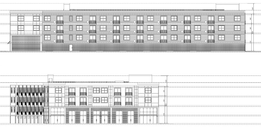 448-56 Rhawn Street. Building elevations. Credit: KCA Design Associates