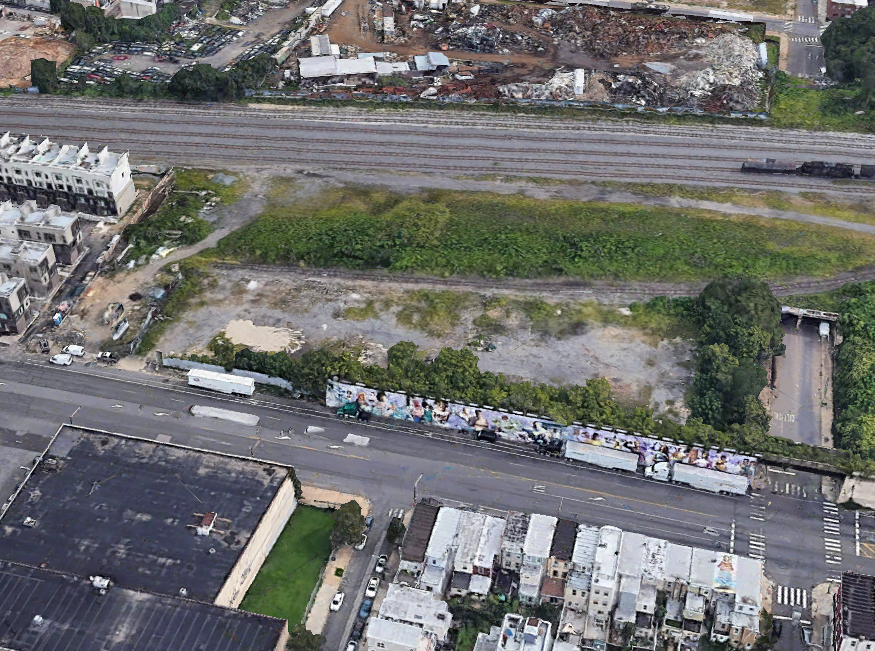 Aerial view of 2157 East Lehigh Avenue. Credit: Google.