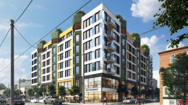 Rendering of 922-38 North Broad Street. Credit: Coscia Moos Architecture.