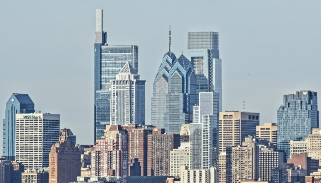 Arthaus and Center City towers from the I-95. Photo by Thomas Koloski