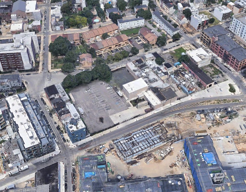 Aerial view of 1307 Germantown Avenue. Credit: Google.