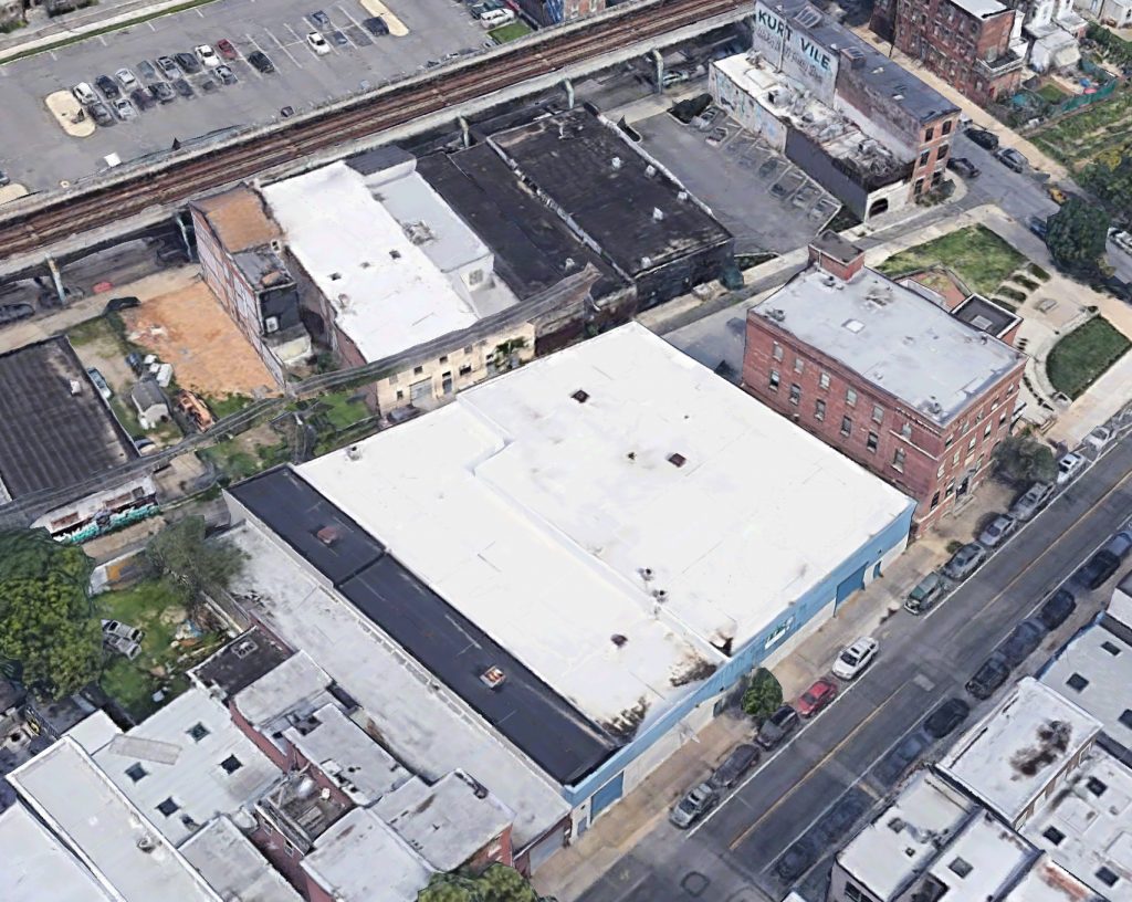 Aerial view of 1324-28 Frankford Avenue. Credit: Google.