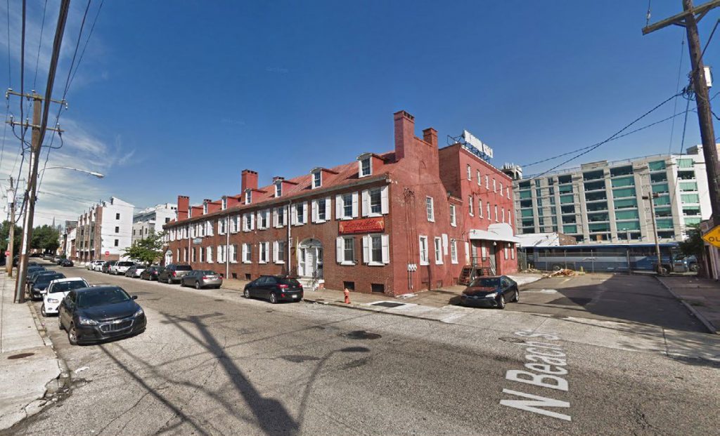 Rowhouse group to the south of 700-30 Delaware Avenue and 711-35 North Front Street. Credit: JKRP Architects