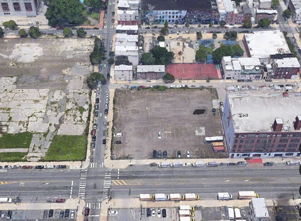 Aerial view of 1223-46 Washington Avenue. Credit: Google.