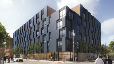 Rendering of 1640-48 North Hancock Street. Credit: HDO Architecture.