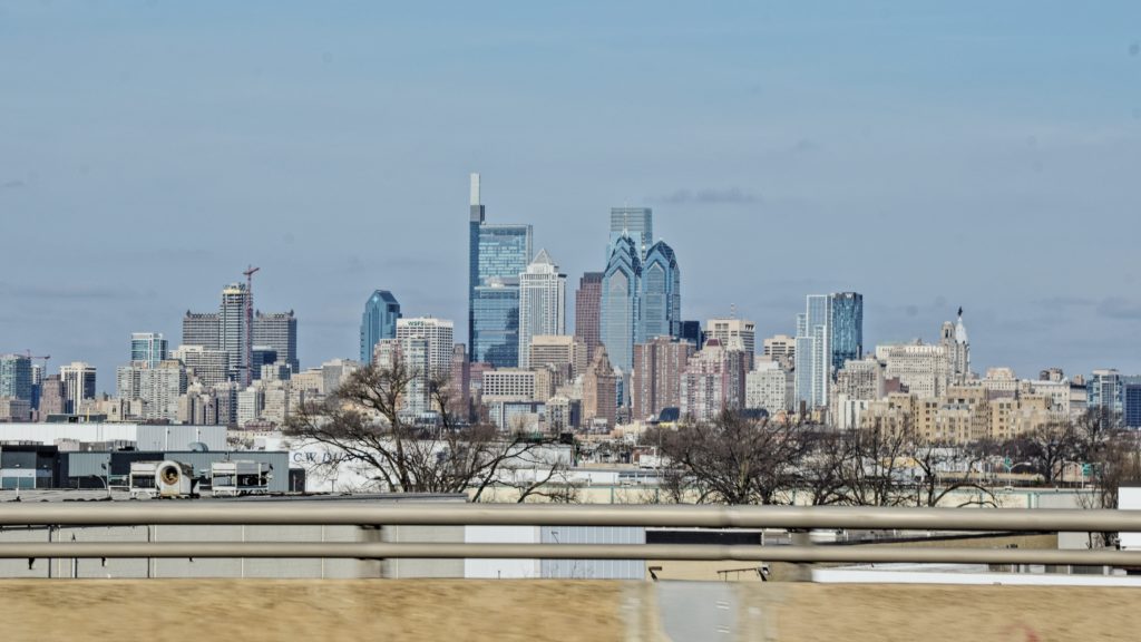 2021 Philadelphia skyline from the I-95. Photo by Thomas Koloski