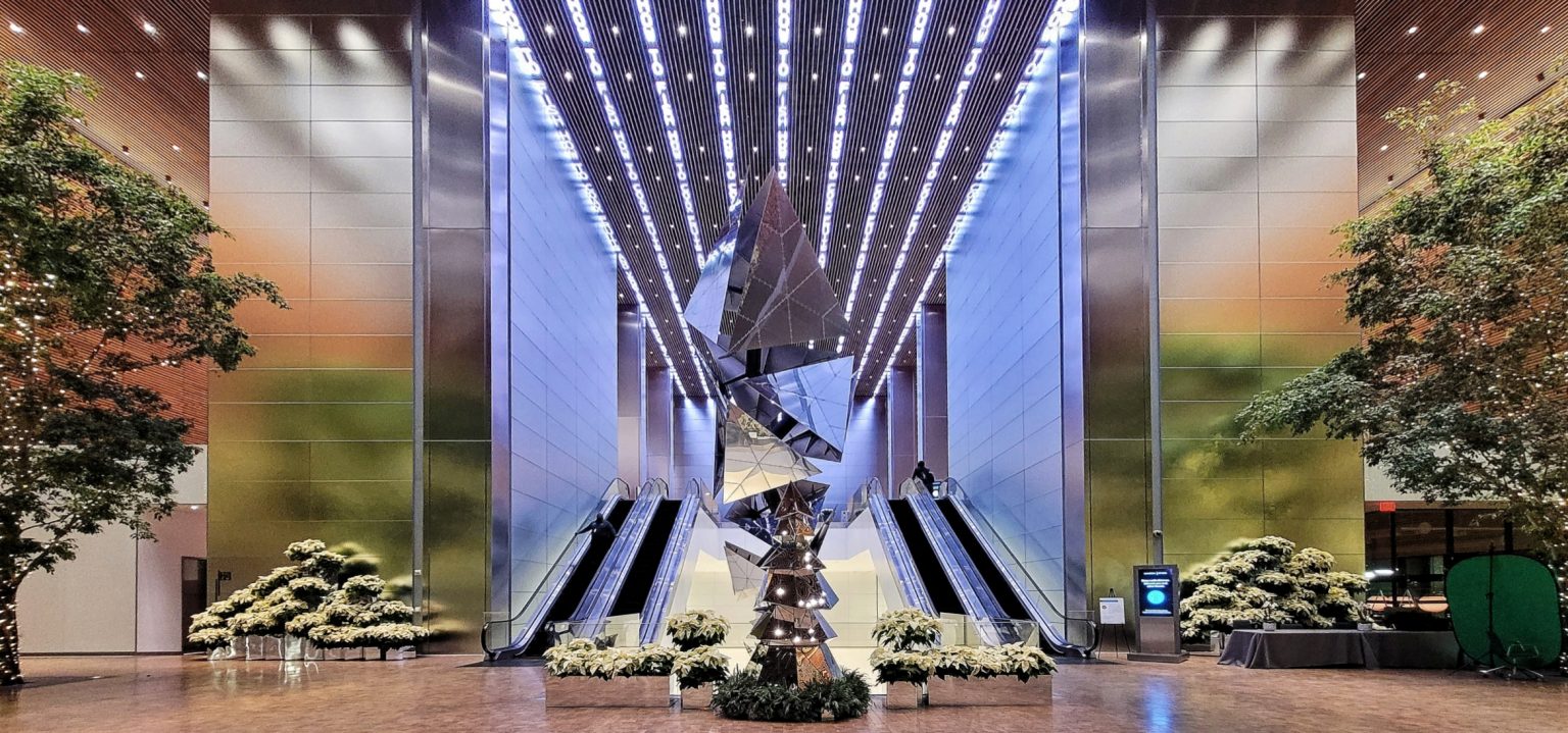 A Look at the Lobby of the Comcast Technology Center, Philadelphia's ...