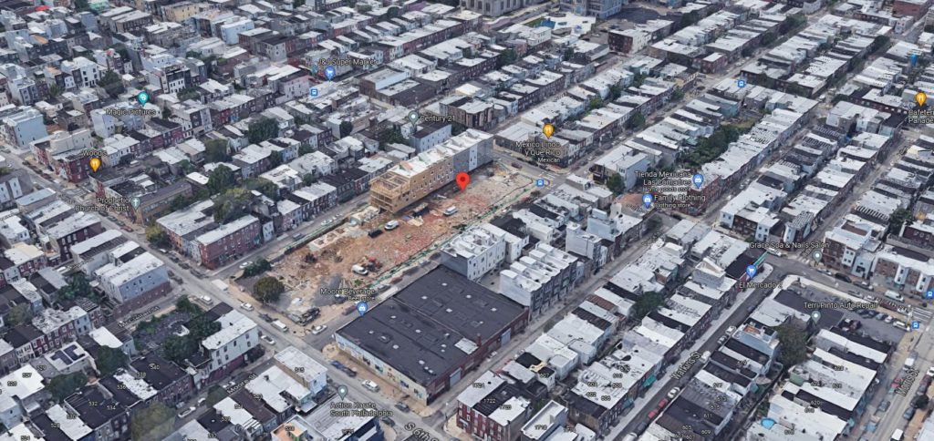 620 Moore Street. Looking southwest. Credit: Google Maps