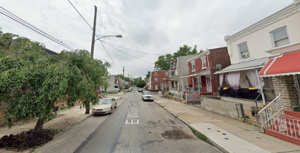 East Woodlawn Street, with 846 East Woodlawn Street on the left. Looking southwest. Credit: Google