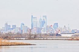 Philadelphia skyline from New Jersey January 2022. Photo by Thomas Koloski