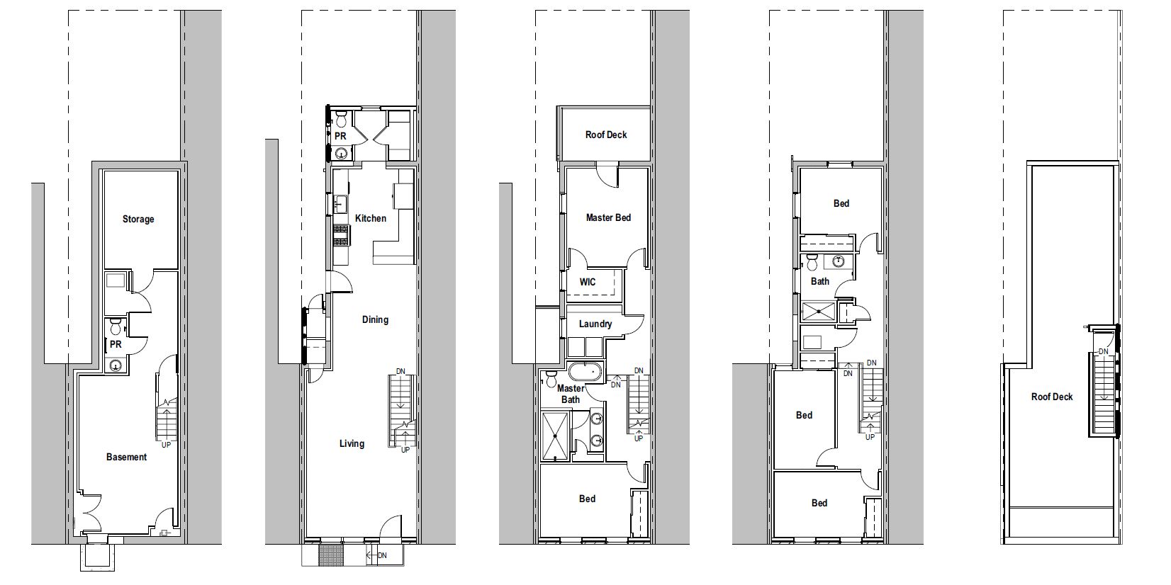 1602 South 13th Street. Floor plans. Credit: Toner Architects via the City of Philadelphia