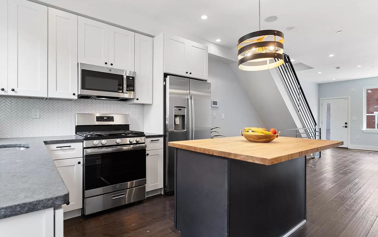 Construction Complete at ThreeStory Rowhouse at 2023 Oakford Street in