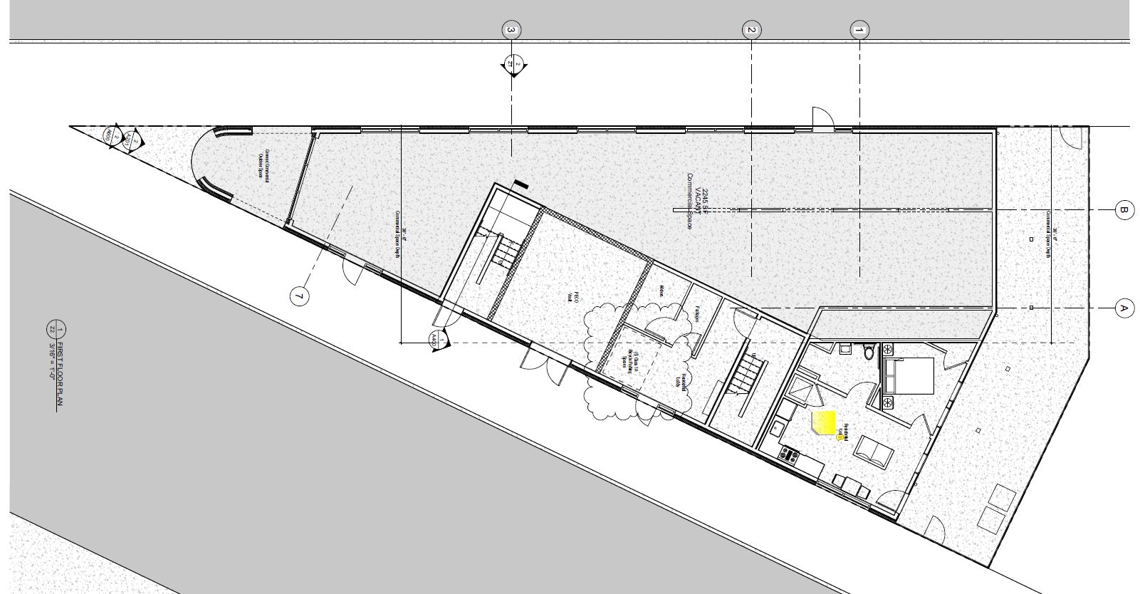 2401 Frankford Avenue. Ground floor plan. Credit: Ambit Architecture via the City of Philadelphia