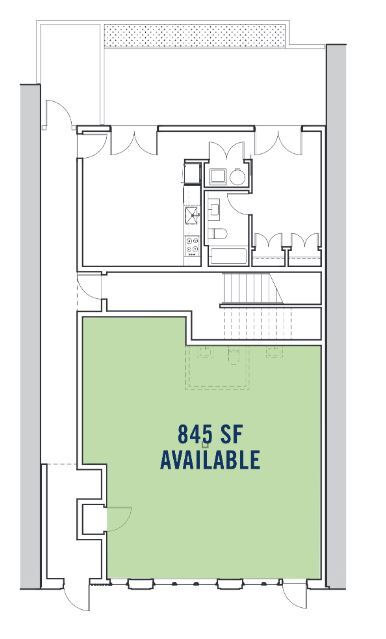 2525 Frankford Avenue ground floor commercial space plan via LoopNet