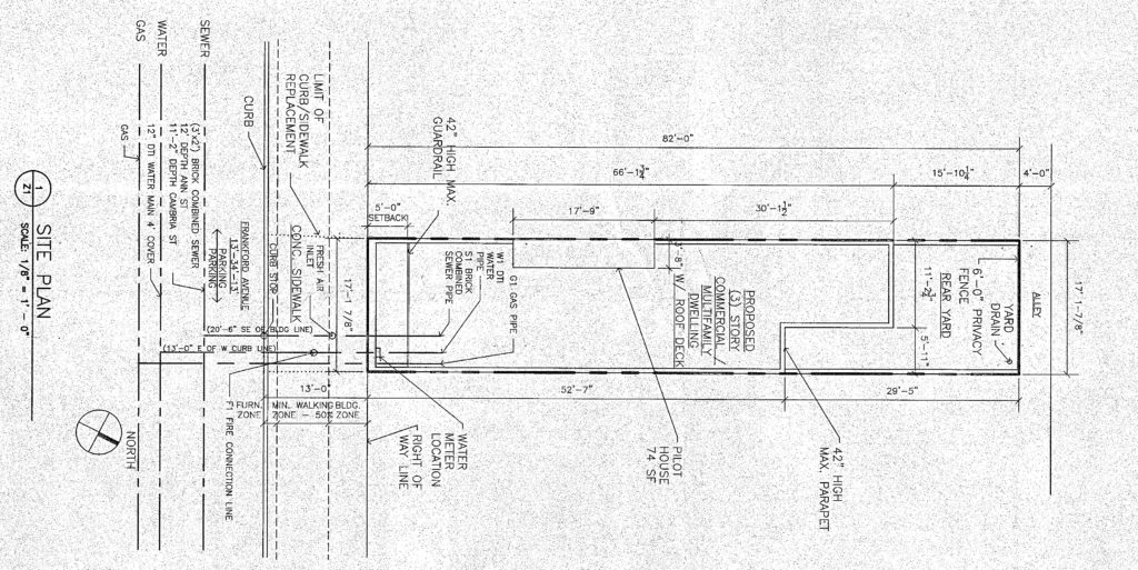 2951 Frankford Avenue. Site plan. Credit: Raymond F. Rola Architect via the City of Philadelphia