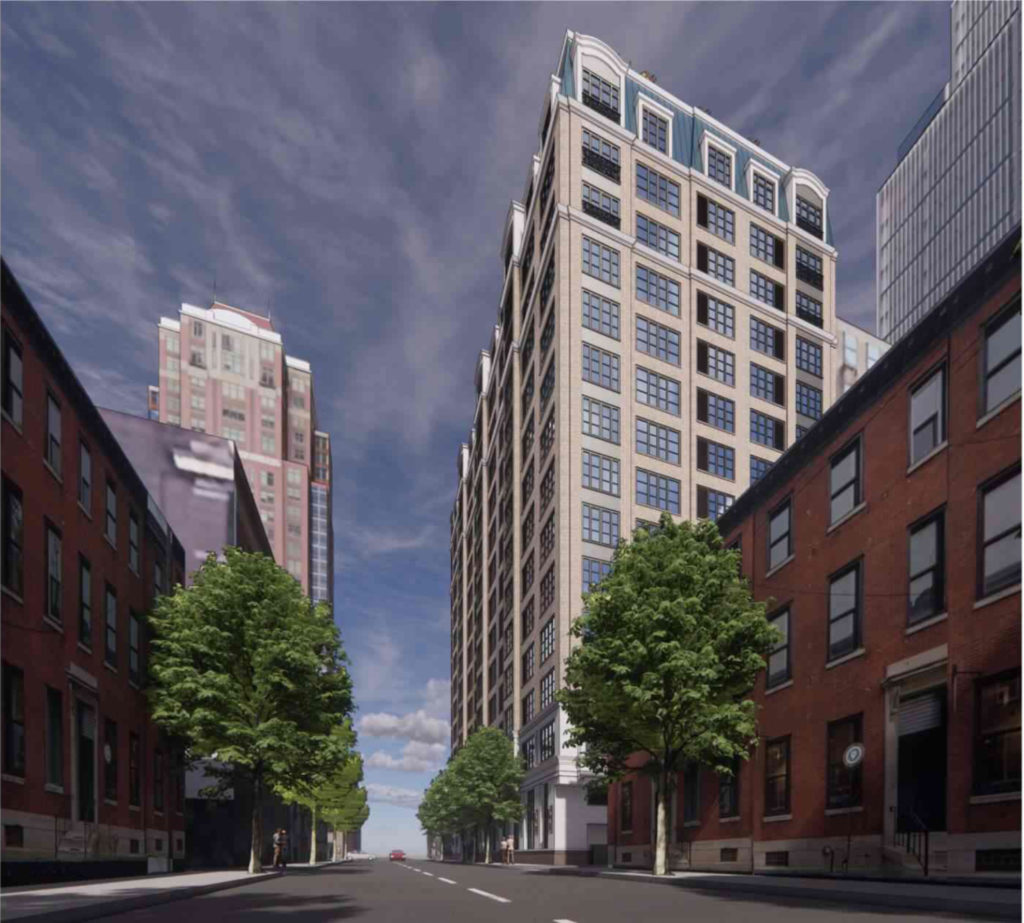 Rendering of Broad + Pine. Credit: MY Arch.