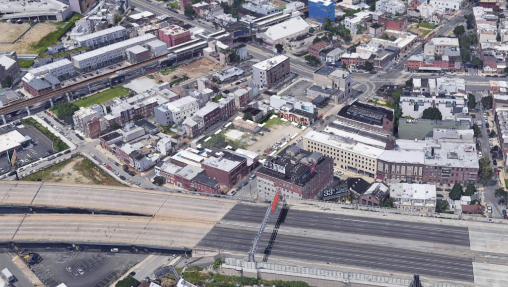 Aerial view of 1120 Frankford Avenue. Credit: BLT Architects.