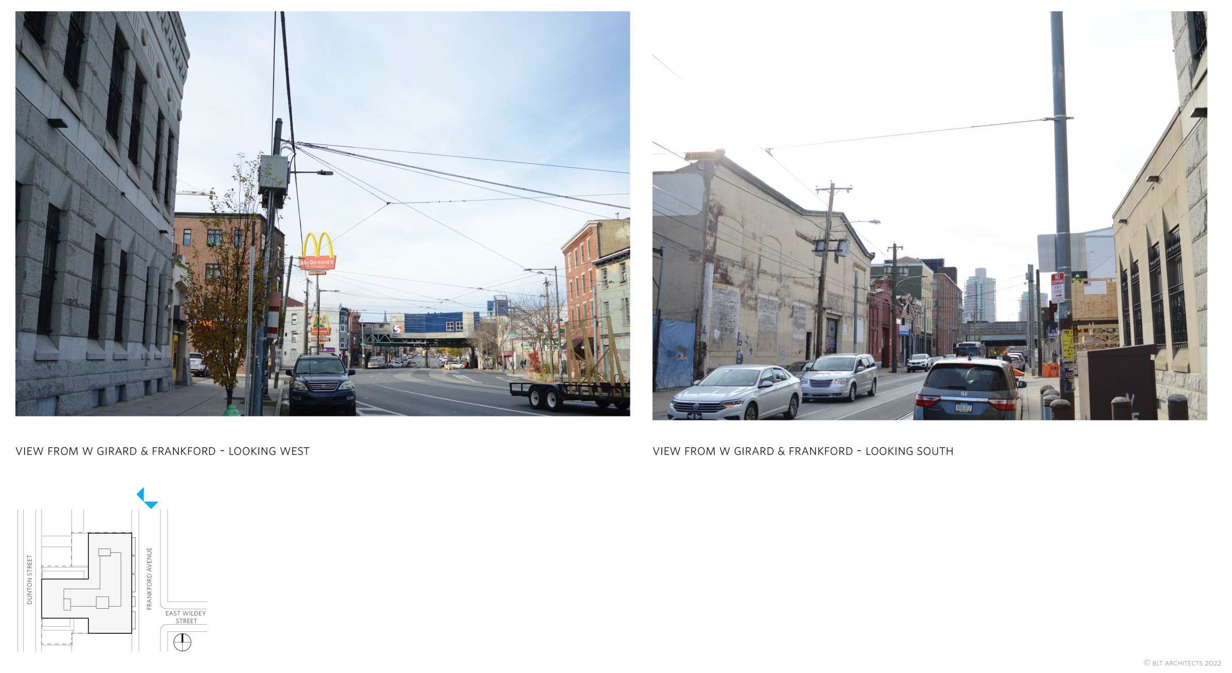 1120 Frankford Avenue. Existing site conditions. Credit: BLT Architects via the Civic Design Review