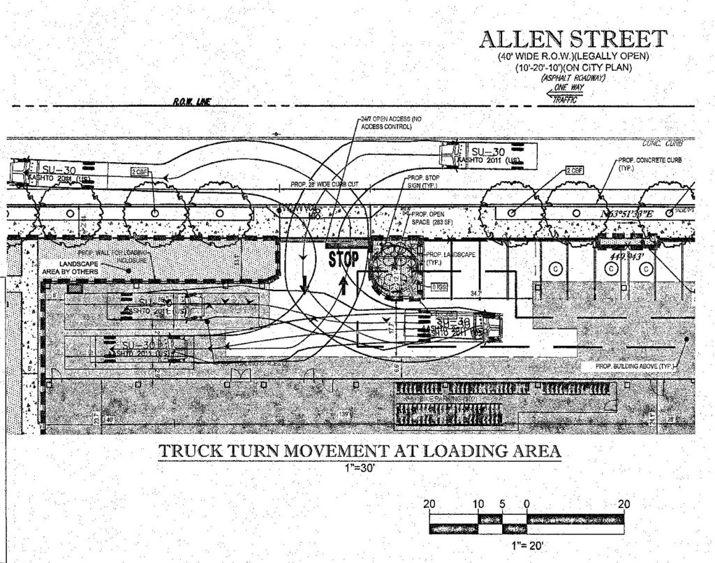 1130 North Delaware Avenue. Site plan detail. Credit: Bohler Engineering via the City of Philadelphia
