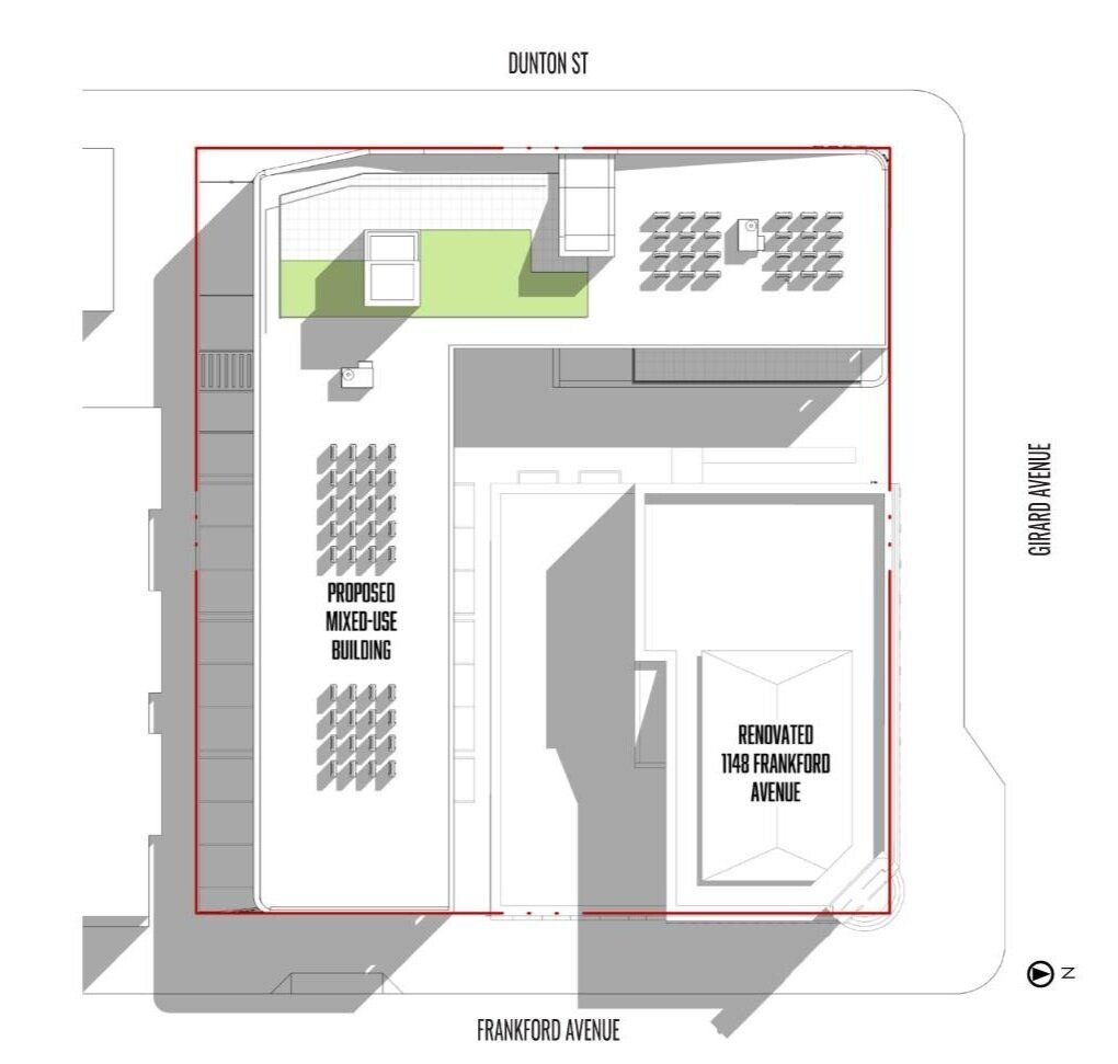 1148 Frankford Avenue. Site plan. Credit: OOMBRA Architects