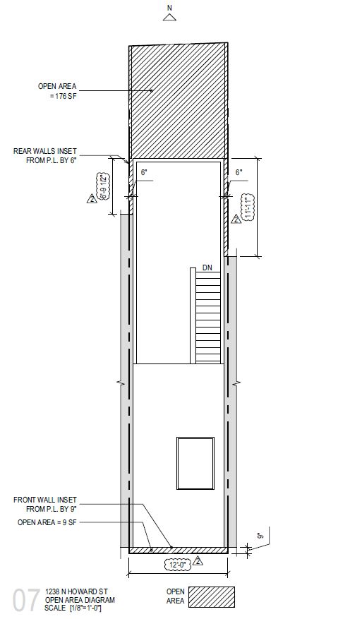 1238 North Howard Street. Site plan. Credit: Interface Studio Architects LLC via the City of Philadelphia