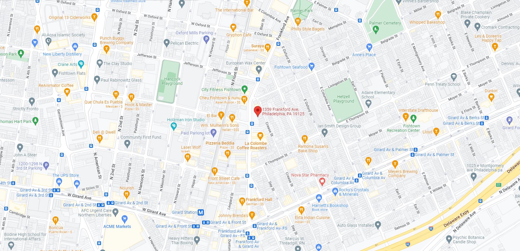1359 Frankford Avenue. Site location. Credit: Google Maps